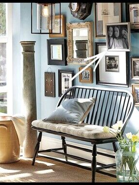 NEW Pottery Barn Steel Frame Riser Art Hanger Adds Dimension Black Finish NEW